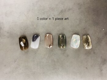 ルルム(LULUMU)/【maki】1カラー+1本アート