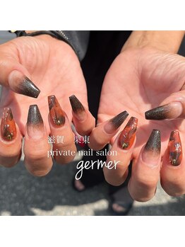 ジェルメ(germer)/スカルプ♪べっこうネイル♪