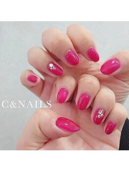 シーアンドネイルズ(C&NAILS)/ワンカラー＋パーツ