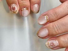 ラヴィネイル(La Vie Nail)/マグネットネイル/お花ネイル