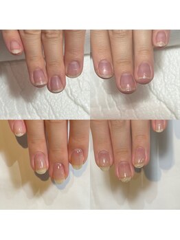 ピンク部分を育むネイルサロン