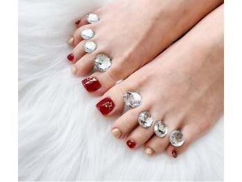 はあとねいる 宇都宮御幸ヶ原店/【店舗限定金箔フットネイル