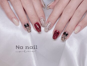 エヌエー(NA)/大人かわいいリボンネイル