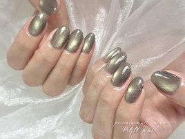 グレージュ/シースルーブラック