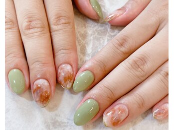 ~タイダイ風ネイル~