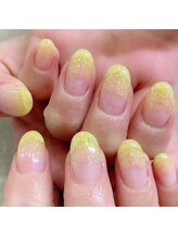 プライズアイリス アイラッシュ 池袋東口店(prize Iris eyelash)/イエローラメグラネイル【池袋】