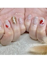 誠心堂整骨院 ネイルサロンアヴェニール(Avenir)/手書きハート♪