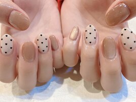 ミルキーホワイト×ハートドット