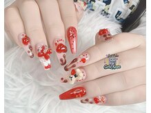 ゴテかわ(GOTE KAWA)/ハートネイル、バレンタイン