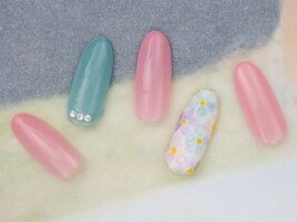 ♪上品花柄ネイル♪
