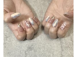 春ネイル2023【さくらネイル】