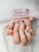 コト(KOTO)/落書きネイル/ニュアンス