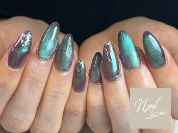 ネイルセッション(nail session)/マグ×オーロラミラー