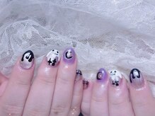 クイーンズネイルサロン(Queen's nail salon)/ハロウィン持ち込みデザイン