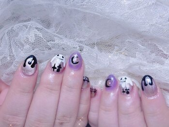 クイーンズネイルサロン(Queen's nail salon)/ハロウィン持ち込みデザイン