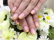 プルミエ ネイル(Premier Nail)/シェルフレンチ＆パールオレンジ