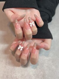 うる艶グラデ×フラッシュラメ