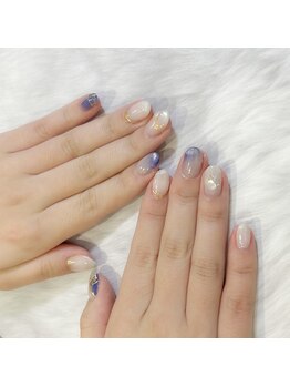 キュント(Qun’t)/刀剣乱舞/鶴丸国永の概念ネイル