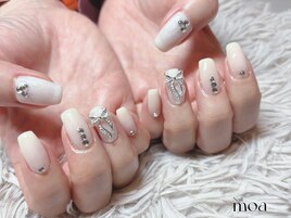 リボン　ホワイト　新所沢