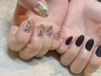 アテ(ate.)の写真/【22時まで営業】豊富なデザインとカラーでどんなデザインもお任せ！自爪に優しいパラジェル使用（＋¥500）