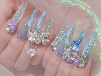 ピスティ(piisty)の写真/《パーツつけ放題が大人気！》派手×ワンホン×中華系♪トレンド感満載のデザインを期待以上にお仕上げ☆