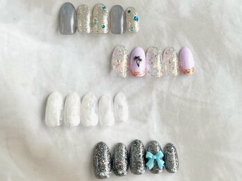 クリエネイルスペース 伊勢店(Crie Nail Space)の写真/定額デザインはカラー変更OK◎《カラーは約350色!!》あなたの理想のデザインが、予算に合わせて選べる♪