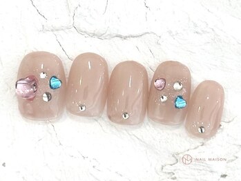 ネイルメゾン 池袋店(NAIL MAISON)/ストーンネイル￥8050