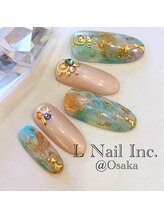 エルネイルインク(L Nail Inc.)/タイダイネイル♪