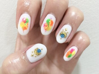 クォーターリゾートネイル(QUARTER RESORT nail)/ポップネイル☆