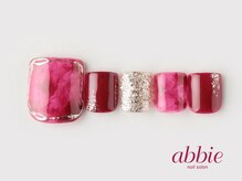 ネイルサロン アビー 宮益坂店(abbie)/赤べっこうフット　￥13112