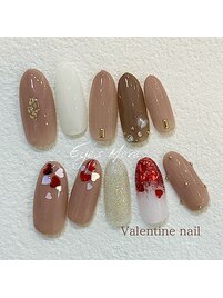 Valentine Nail　ハート