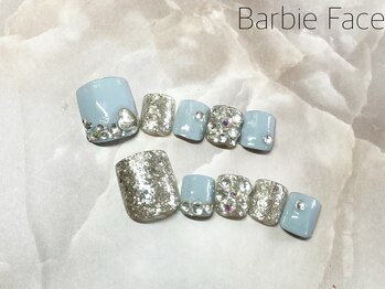 バービーフェイス 恵比寿(Barbie Face)/ストーンラメネイル
