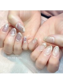 フラッシュネイルうねうねアート