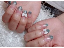 レアネイル 新宿(le'a nail)/ラメグラネイル