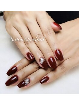 シェリナル 平岸店(Sherinal)/秋カラーシンプルネイルデザイン