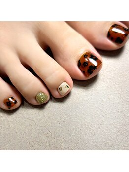 セクションプラス 吉祥寺(SECTION+)/-FOOT-べっ甲ニュアンスネイル
