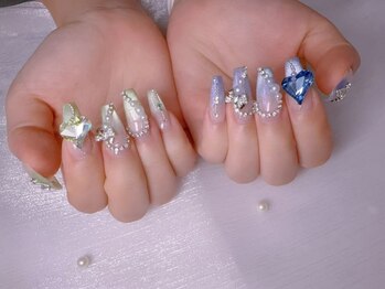 スノーネイルサロン 新宿店(Snow nail salon)の写真/カラー1000色以上/パーツ6000種類以上をご用意◎お気に入りカラー×パーツであなただけの指先に♪