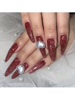 ケソン ネイル スタジオ(qeson nail studio)/冬のマグフラッシュワンカラー