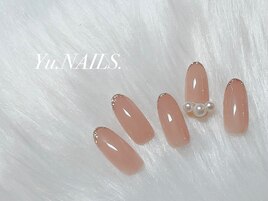 春◎パールうる艶フレンチネイル
