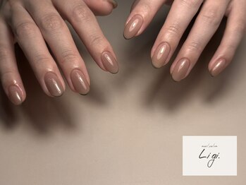 リジ(Ligi.)の写真/どんな色でも調合可能！肌なじみカラーもお任せ下さい◎お仕事柄派手なネイルができない方にも◎