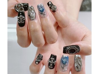 ネイル ファンシーファング(nail_fancy_fang)/手描きアート