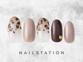 ネイルステーション 渋谷マークシティ店(NAIL STATION)/レオパードネイル／パラジェル