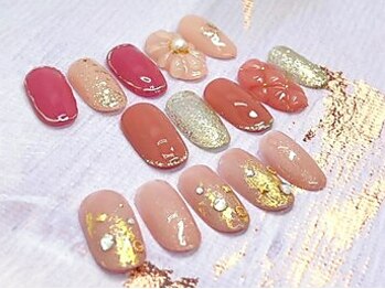 ロンズネイル(Ron's nail)の写真/《オフ込み◆ハイブリッドジェルワンカラー¥3980～》シンプルがお好きな方へ!＋¥330～ポイントアートもOK♪