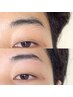[メンズアイブロウ]濃く見せたい方◎眉毛パーマ+男前眉スタイリング ￥7,500