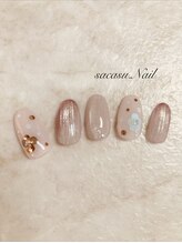 サカスネイル(sacasu.nail)/定額コース/フラワーホロ