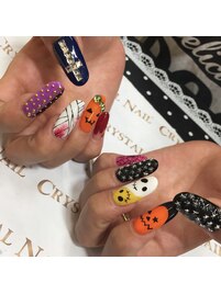 ゴージャスハロウィンネイル