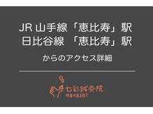 七彩鍼灸院/【鍼灸/美容鍼/恵比寿/代官山】