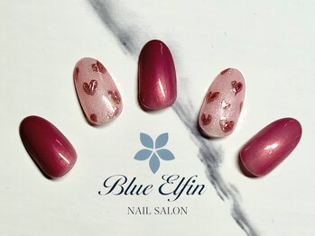 ミラーハートネイル