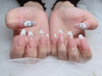 キャラクターフレンチネイル♪