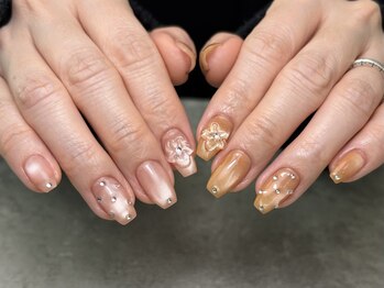 ミーコ(miico)/春カラーマグ×お花アート